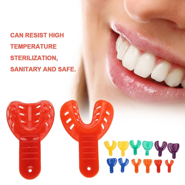 Support de Dent de Plateau 12pcs/Set Plastique Dents d'Orthèse Support de Dent Outils Buccaux