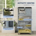 thumbnail image 4 of PawHut Catio Maison pour Chat d'Extérieur de 66 Po de Hauteur sur Roulettes avec Plateformes Hamac, 4 of 10