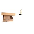 thumbnail image 1 of Estante flotante de pared con cajón y compartimento, escultura de nota musical, figura musical de resina, adorno creativo de mesa para decoración del, 1 of 8