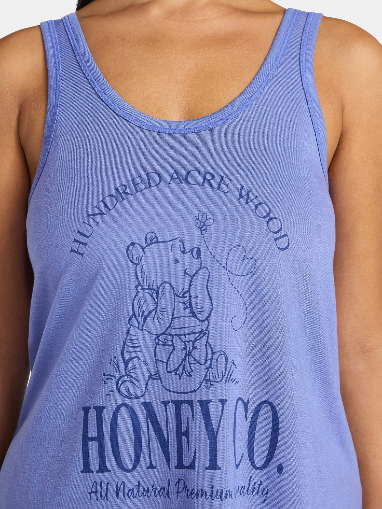 Disney Winnie the Pooh Women's and Women's Plus Tank Top and Shorts Pajama Set, 2-Piece, Sizes XS-3X