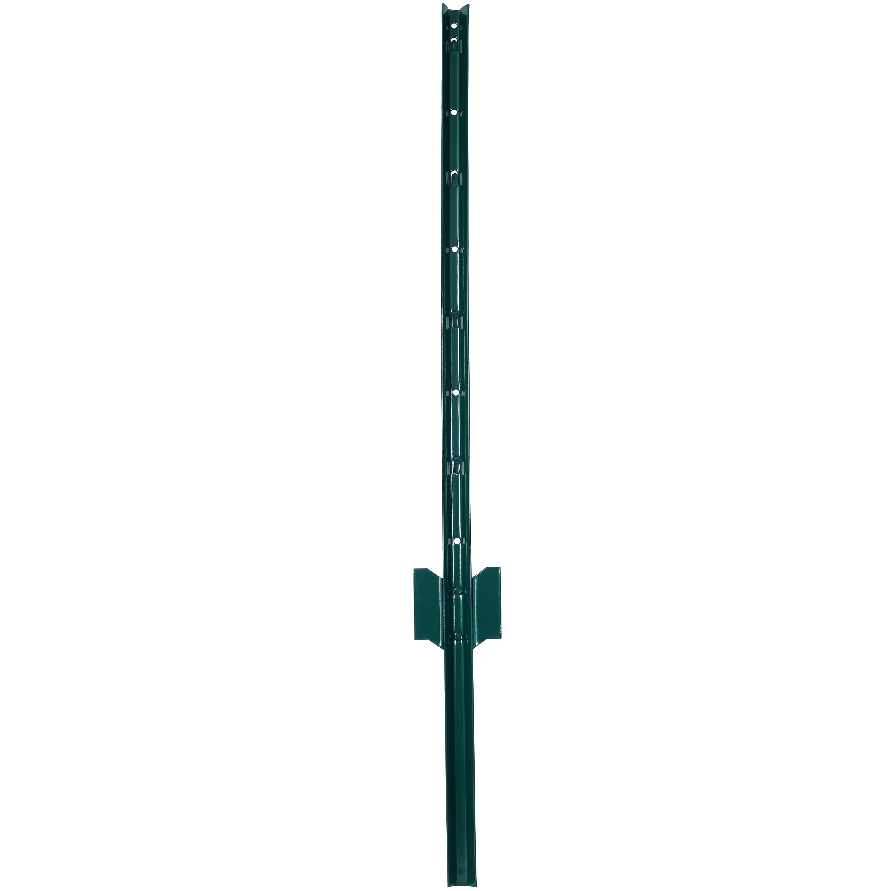 3 Feet Heavy Duty Steel U-Channel Fence Posts 10 Pack, Powder Coated Metal U Fence Posts with Anchor Plate, Garden Wire Fence Corner Anchor Posts for Outdoor Yard Farm Use