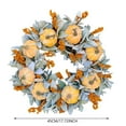 thumbnail image 3 of PPKVUFD Fall Decorations for Home - Fall Decor - 18 Inch Autumn Fairytale Pumpkin Foliage Maple Leaf Rose Wreath for Thanksgiving Halloween Farmhouse Harvest Front Door Outdoor Indoor Window Wall, 3 of 5