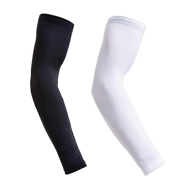 Running Arm Sleeves For Men 2 Pairs Ergonomic Design Comfort Support Sun Protection During Outdoor Activities
