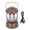 Brown, variant on Rechargeable LED Retro Camping Lantern Dimmable 3 Modes Vintage Tent Lamp 6.9 x 4.4 inches / 17.5 x 11.2 cm