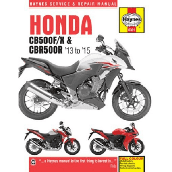 Clymer Manuals Honda Cb500F/X & Cbr500R 2013-2015 M6301