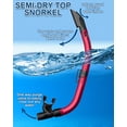 thumbnail image 4 of Reef Tourer Adult X-Plore 2-Window Mask & Snorkel Set, Black/Metallic Dark Red, 4 of 6