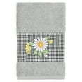 thumbnail image 6 of Linum Home Textiles 3 Pieces Texture/Embroidery Cotton Bath Towel, 54" x 27", Gray, 6 of 9