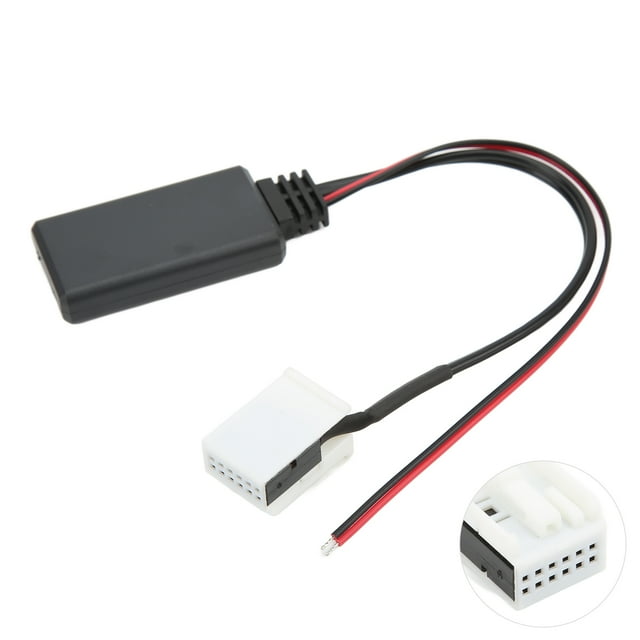 Adaptador De Cable Auxiliar, Transmisión DSD ABS Plug And Play Conector De Audio Para Automóvil Reemplazo De Alta Compatibilidad Para Mercedes Clase A W169 Para