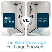 SlipX Solutions 27 x 27 Extra Large Square Shower Mat in Translucent Gray