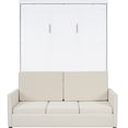 thumbnail image 6 of White Bed With Cushion For Small Spaces - Easily Full Size Apartments And Cozy Back Transform Into Comfortable Areas,, 6 of 7