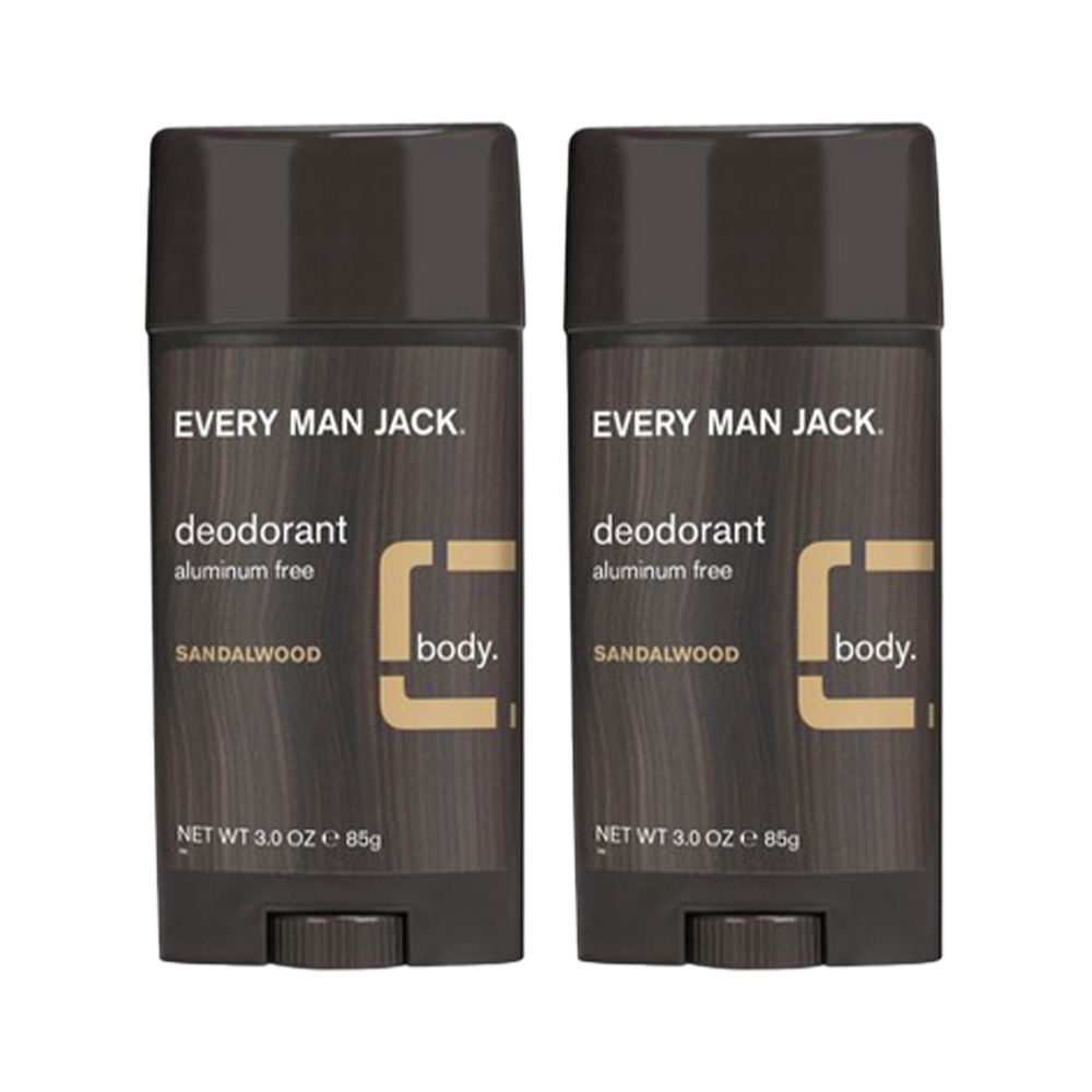 Every Man Jack Men’s Amber Sandalwood Men’s Deodorant 3 oz ( 2 Pack