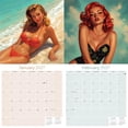 thumbnail image 2 of MegaCalendars 2026-2027 Retro Pin Up Wall Calendar, 12x12 Bonus Month Monthly Planner, Made in USA, 2 of 7