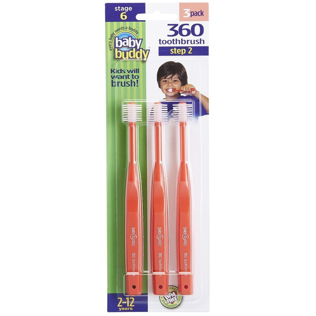 STAGE 6 Brilliant Baby Toothbrush Step 2 Oral Care Program Red