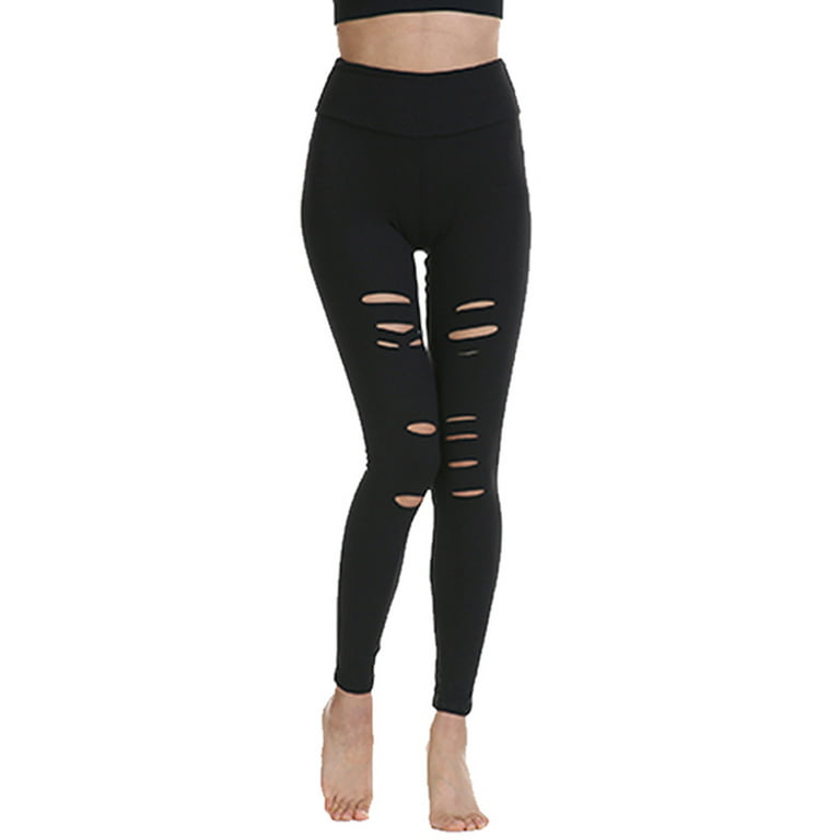 SELONE Leggings for Women Tummy Control Jumpsuits High Waist with Holes  Yogalicious Ripped Utility Dressy Everyday Soft Jeggings Capris Leggings  Capri