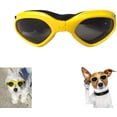 thumbnail image 1 of Gafas para perros, gafas de sol para mascotas, gafas plegables para perros, gafas de sol con protección UV (amarillo), 1 of 5
