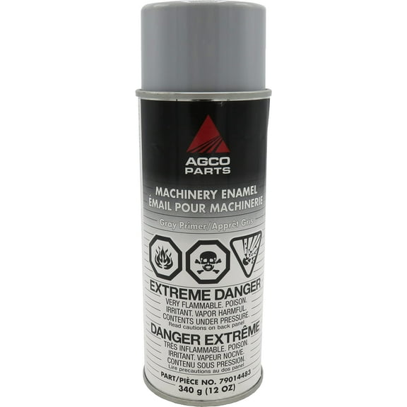 Agco Paint Machinery Enamel Protects Against Rust Aerosol Spray Can (Gray Primer)