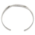 thumbnail image 4 of Auriga Fine Jewelry 925 Sterling Silver Hammered Criss Cross Cuff Bangle 7.5inch for Women, 4 of 6