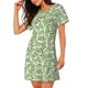 thumbnail image 2 of Fotbe Cute Crocodile Bata de Dormir para Mujer con Estampado, Camisón de Algodón de Manga Corta, Ropa de Dormir Casual, 2 of 6