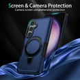 thumbnail image 5 of JTCASES for Samsung Galaxy S22 Case, Lens Protective Frame Foldable Rotating Bracket 2-layer Anti-fall Shockproof Anti-scratch Rugged Shell for Samsung Galaxy S22, Royalblue, 5 of 9