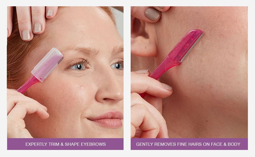 Schick Hydro Silk Touch-Up Exfoliating Eyebrow Razor & Precision Trimmer