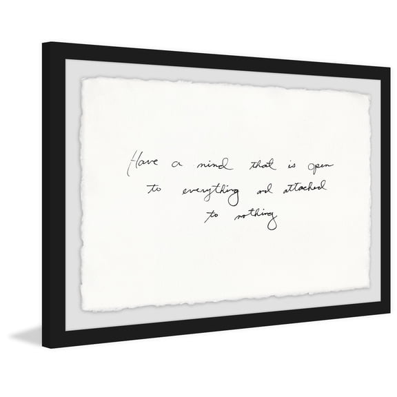 Have a Mind That Is Open Framed Painting Print