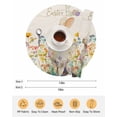 thumbnail image 6 of 15 Inch Round Placemats Set of 4, Easter Bunny Non Slip Heat Insulation PP Table Mats, Rabbit Spring Flowers Leaves Vintage Rustic Plants Washable Place Mats for Kitchen Dining Party Table Decor, 6 of 7