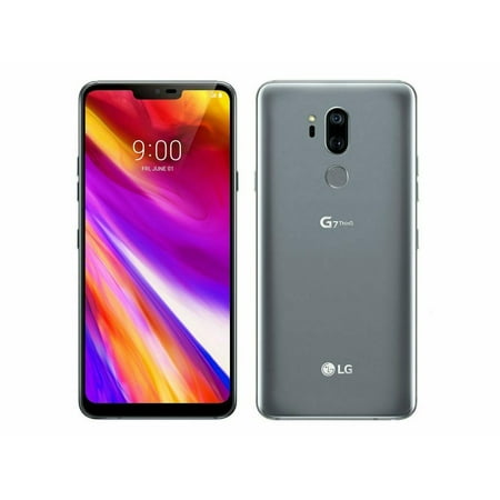 LG G7 ThinQ 64GB, 4GB RAM 6.1" QHD+ Full Vision display Unlocked Sprint & GSM Unlocked Platinum Gray - Used (Excellent Condition)