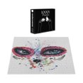 thumbnail image 3 of Ambesonne Sugar Skull Jigsaw Puzzle Durable Cardboard, Spooky Big Eyes, 1000 pcs, Multicolor, 3 of 5