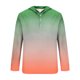 thumbnail image 4 of Blusa de manga larga con capucha para hombre, estilo informal, con botones, estampado degradado, de poliéster, 4 of 4