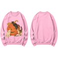 thumbnail image 4 of WEIWEN Halloween Sweatshirt for Women Cute Cat Pumpkin Face Graphic Crewneck Long Sleeve Fall Outfits for Women Going Out Tops Casual Spooky Season Sweaters Women's Clothing S, 4 of 4