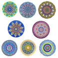 thumbnail image 1 of Posavasos de cerámica absorbente de 8 piezas con base de corcho, posavasos para bebidas, aislamiento de mesa de madera como se muestra, como se muestra, 1 of 5