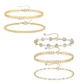 thumbnail image 1 of Bracelets de Cheville Dorés pour Femmes, 1 of 5