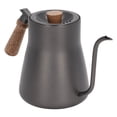 thumbnail image 1 of Coffee Tea Pot,850ml Coffee Drip Kettle Stainless Steel Coffee Pot Coffee Potwith Wood Handle Exceptional Reliability, 1 of 12
