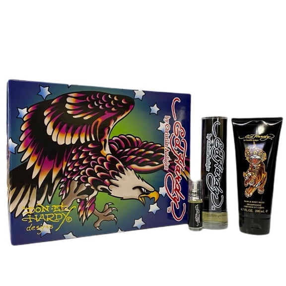 Ed Hardy by Christian Audigier Gift Set -- 3.4 oz Eau De Toi