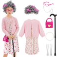thumbnail image 1 of Disfraz WooWee Kids Girl 100 Days of School Old Lady, 1 of 7