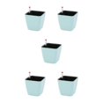 thumbnail image 2 of Yuarrent Maceta de riego automático de resina, belleza de jardines con materiales innovadores para macetas, macetas para plantas, azul hielo Type2 NO2, 2 of 6