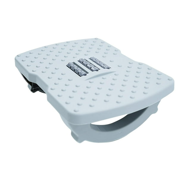 Reposapiés mecedor bajo el escritorio, cómodo y ergonómico, para trabajar en la oficina. Gris
