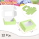 thumbnail image 2 of 32 Piezas Cajas de Embalaje de Jabón 2.4x3.3x1.2 Pulgadas Caja de Jabón de Kraft con Ventana (Rectángulo, Verde Claro), 2 of 6