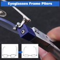 thumbnail image 3 of LEONTOOL Pince à Lunettes en Nylon Concave, Pince de Réglage de Monture en Acier Inoxydable, Bras de Lunettes de 6 Pouces, Pince à Monture, Kit d'Outils de Réparation de Lunettes Optiques avec Mini Tournevis et Mâchoires de Rechange, 3 of 4