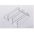 thumbnail image 4 of Redcolurful 1 Pcs 1-5 Rows Stainless Steel Wall Mount Stemware Wine Glass Hanging Rack Holder Shelf, 4 of 8
