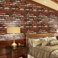 thumbnail image 2 of Bangus 3D Wall Paper Brick Stone Rustic Effect Self-adhesive Wall Sticker Home Decor, 2 of 4