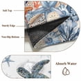 thumbnail image 6 of Sea Turtle Coastal 2'x6' Runner Rugs for Hallway Kitchen Bedside Non Slip Washable, Summer Coral Starfish Nautical Entryway Rug Runners with Rubber Backing, Long Carpet Runner for Laundry Room, 6 of 8