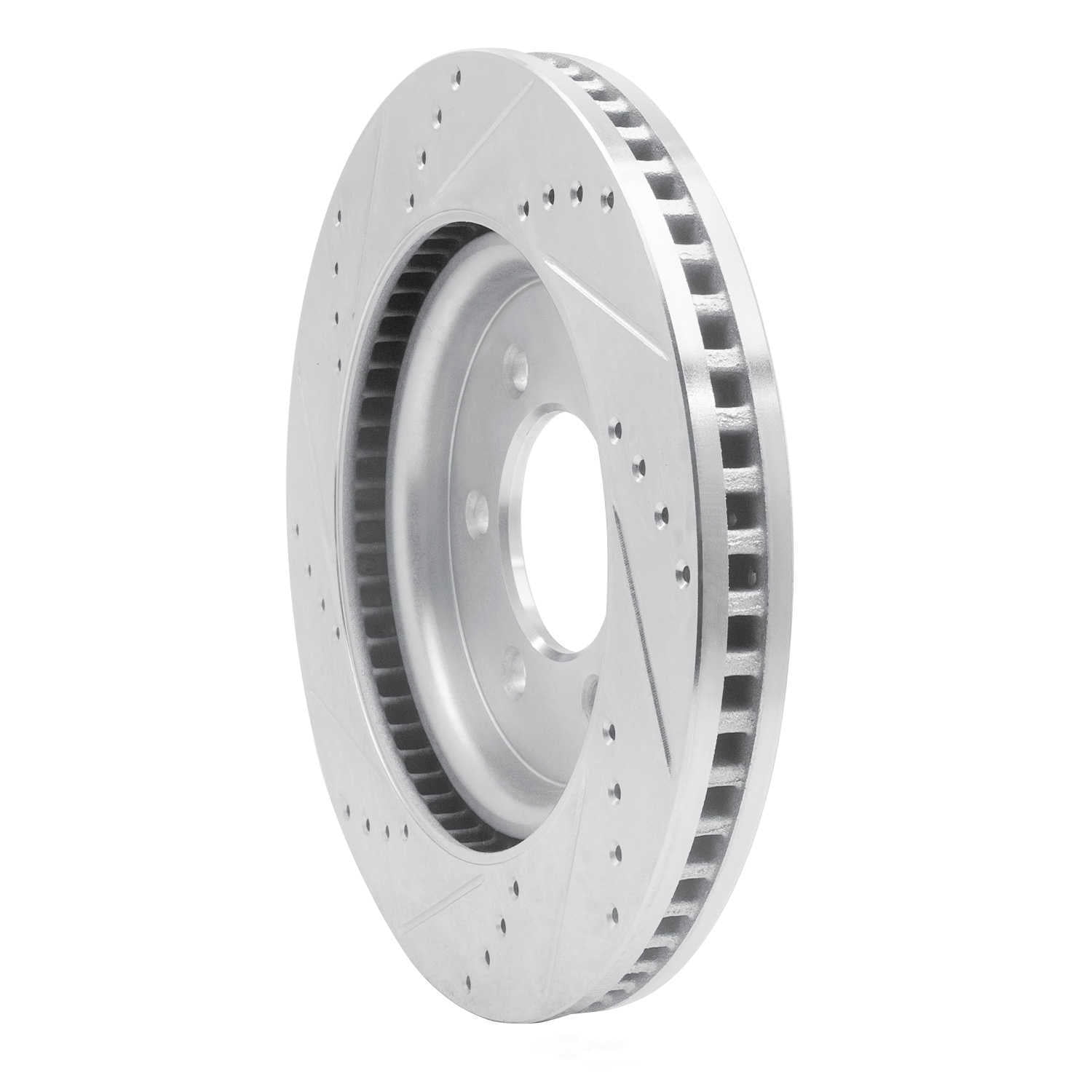 Dynamic Friction Company 631-54287R DFC Brake Rotor - Drilled And Slotted - Silver