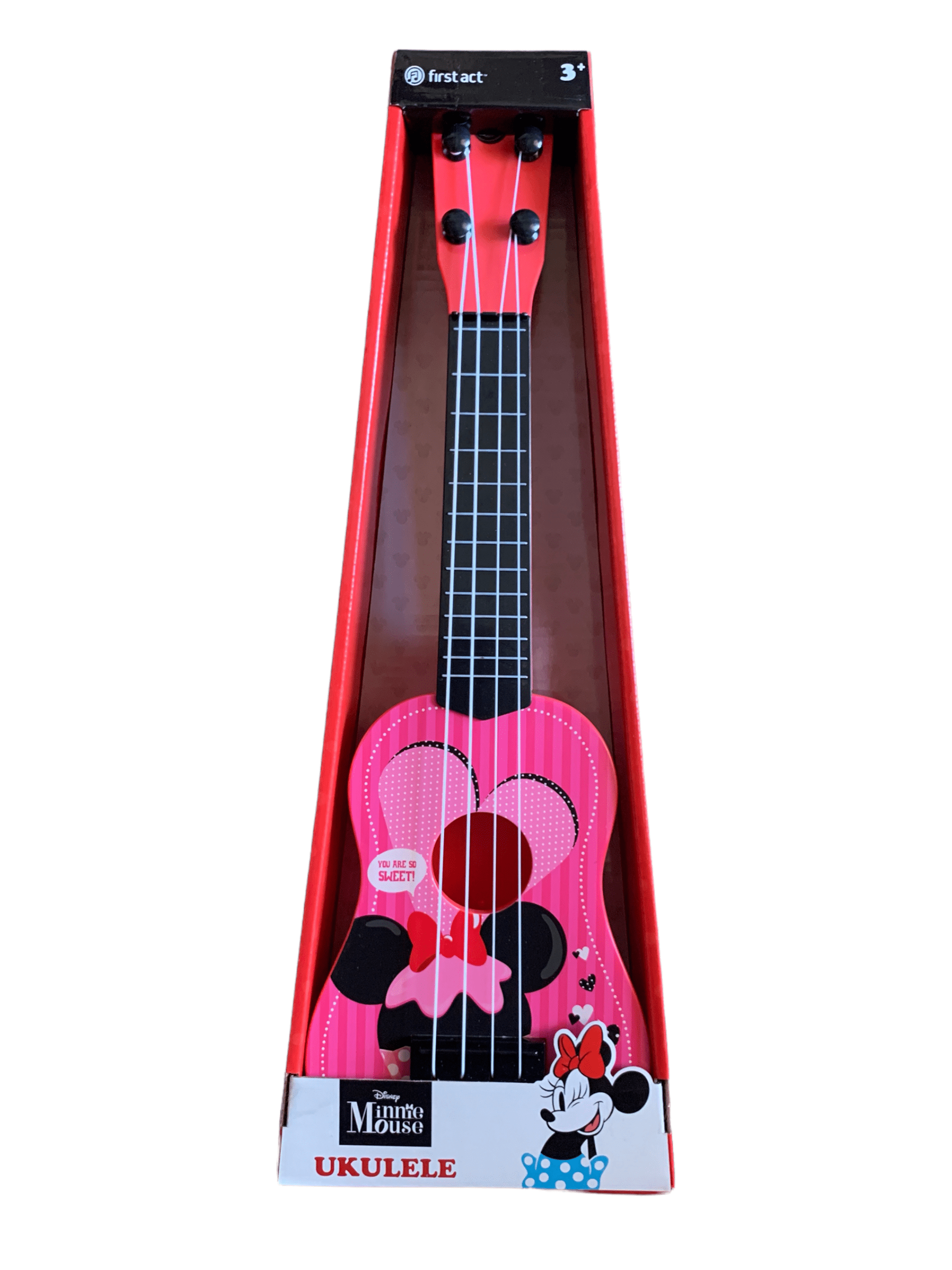 Disney Minnie Mouse Ukulele by First Act Tunable Ages 3+