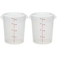 thumbnail image 1 of Recipiente de almacenamiento de alimentos Cambro de 4 litros (paquete de 2) sin BPA con tapas, 1 of 4