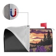 thumbnail image 2 of Goofa Starry Night Purple Irises Pattern Mailbox Cover, Mailbox Decoration with Magnetic Strips for Standard and Large Mailboxes, Easy Installation, Durable and UV-Resistant-21x18 in, 2 of 8