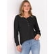 thumbnail image 3 of Top Henley de Punto Waffle de Manga Larga para Mujer ANRABESS Talla M, 3 of 7