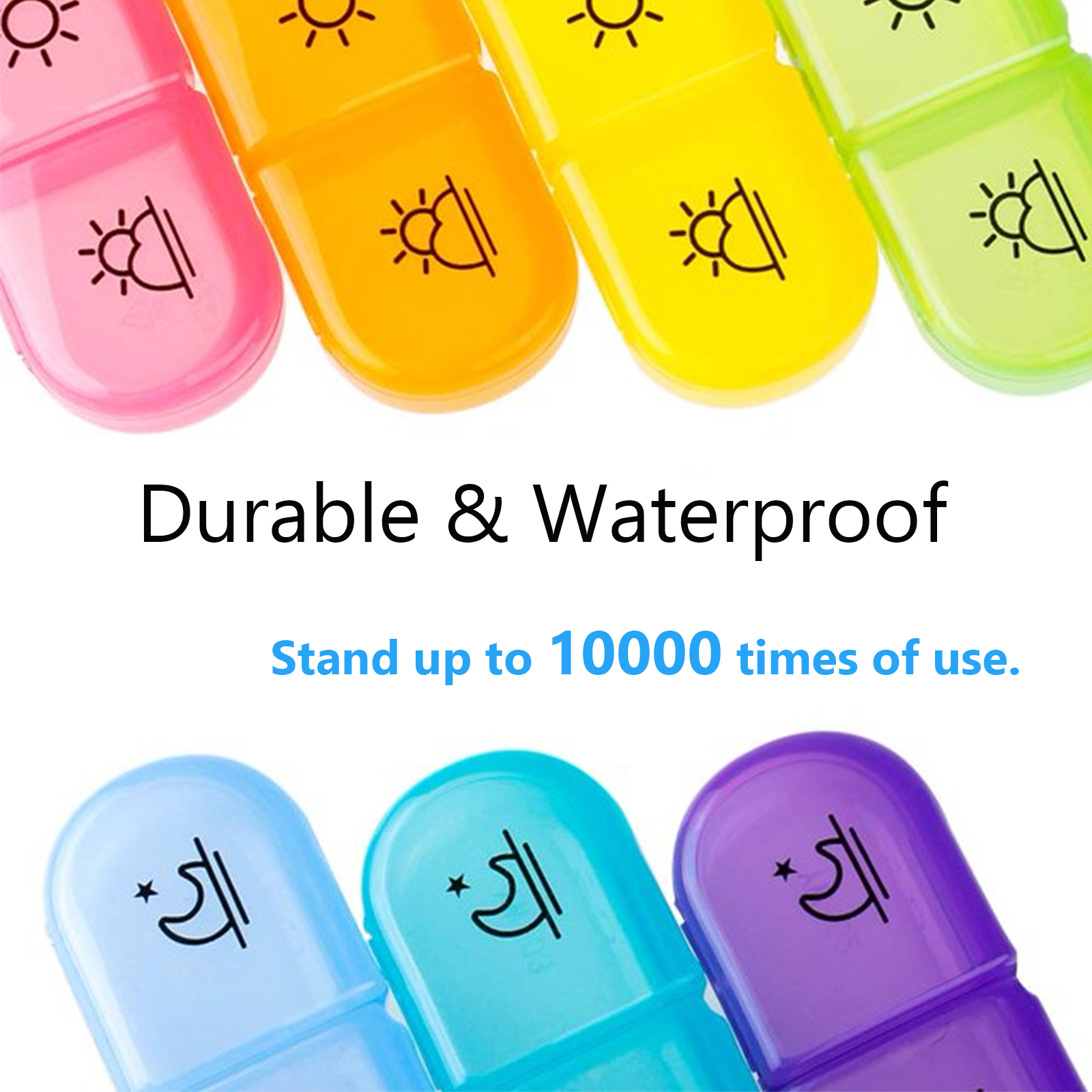 OAZOUF Weekly Pill Organizer 3-Times-a-Day photo 3