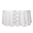 BalsaCircle 12x108 in White Black Mesh Wavy Embroidered Sequins Table ...