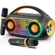thumbnail image 1 of Bocina Bluetooth JYX, Altavoz Portátil Inalámbrico para Fiestas con Deslumbrantes Luces LED, 2 Micrófonos y 6 Modos de Voz, Altavoz Bluetooth, D51-T, 1 of 8